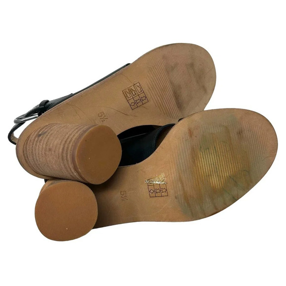 Madewell The Ruthie Crisscross Sandal in Leather in Black Size 5.5 - Picture 7 of 7